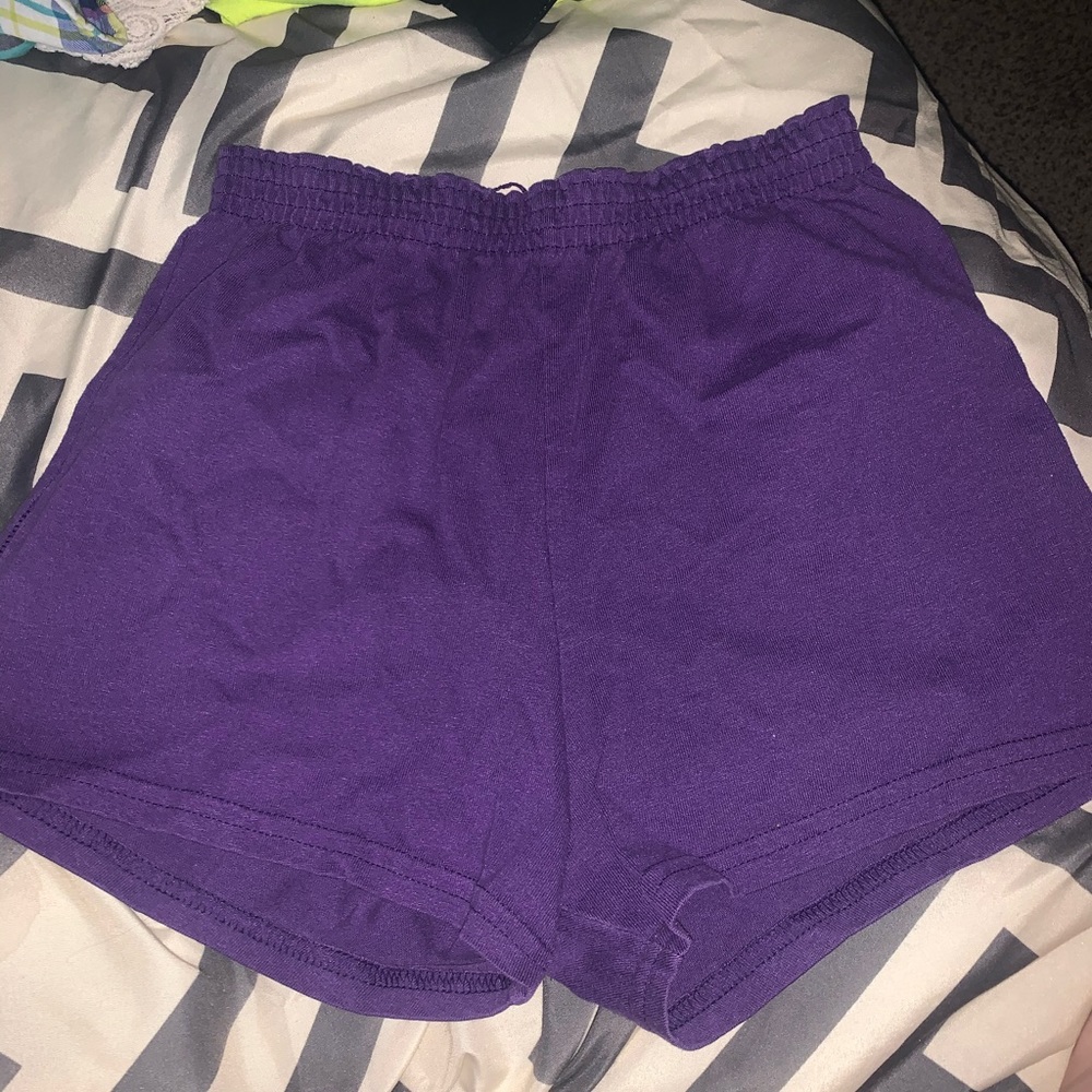 2 pairs of purple athletic shorts 🙂